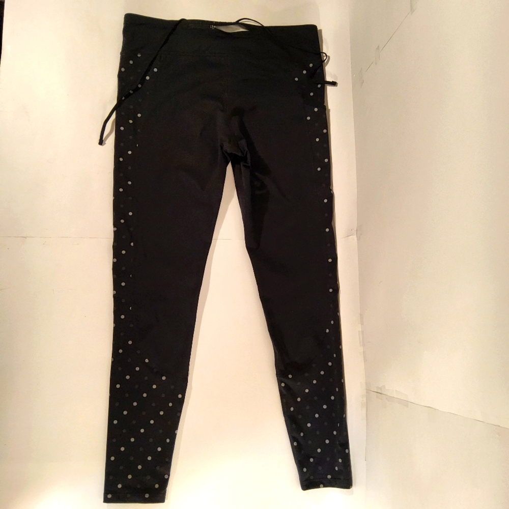 Nike Compression. Black. Silver tones on dots. Large.